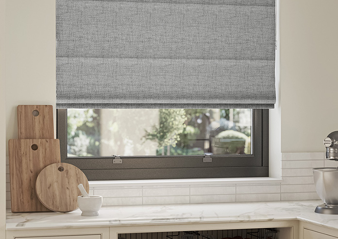 Melrose (Blackout), Cobblestone - Twist&Fit Roman Blind - Image 5